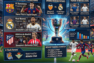 La Liga 2026/27 season preview with title contenders, opening fixtures, top players, and new signings